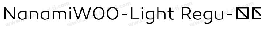 NanamiW00-Light Regu字体转换